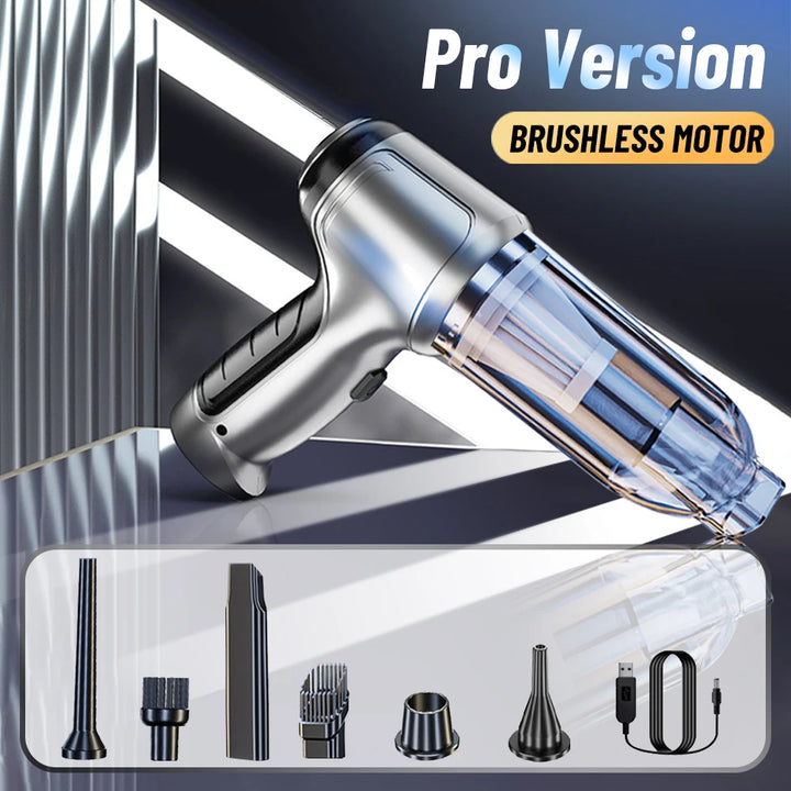 CarClean Pro – Wireless Handheld Car Vacuum Cleaner